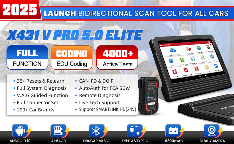 Originale Launch x431 V 5.0 8 pollici